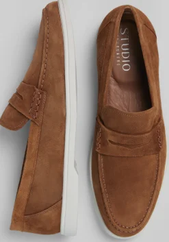 Belvedere Niko Suede Hybrid Penny Loafers