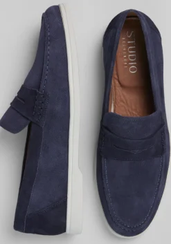 Belvedere Niko Suede Hybrid Penny Loafers