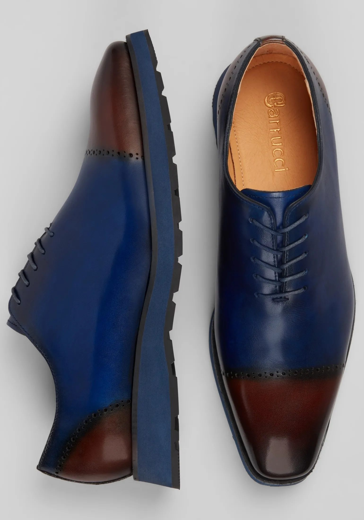 Carrucci Hybrid Lace‑Up Cap Toe Oxfords