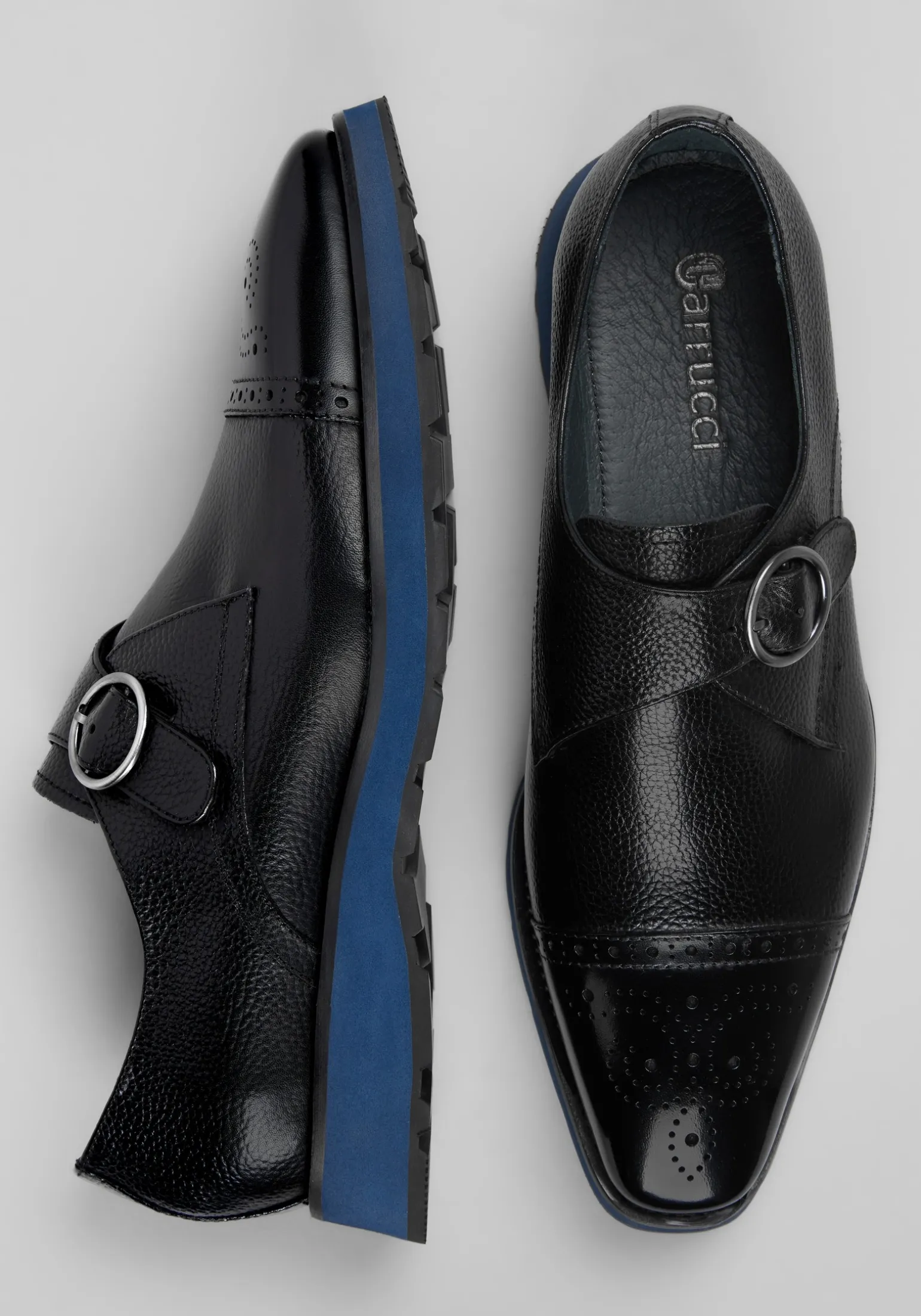 Carrucci Hybrid Monk Strap Shoes