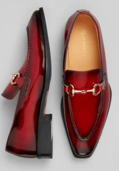 Carrucci Moc Bit Patent Leather Loafers