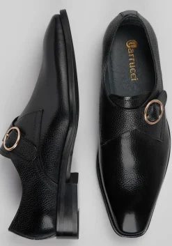 Carrucci Monk Strap Plain Toe Dress Shoes