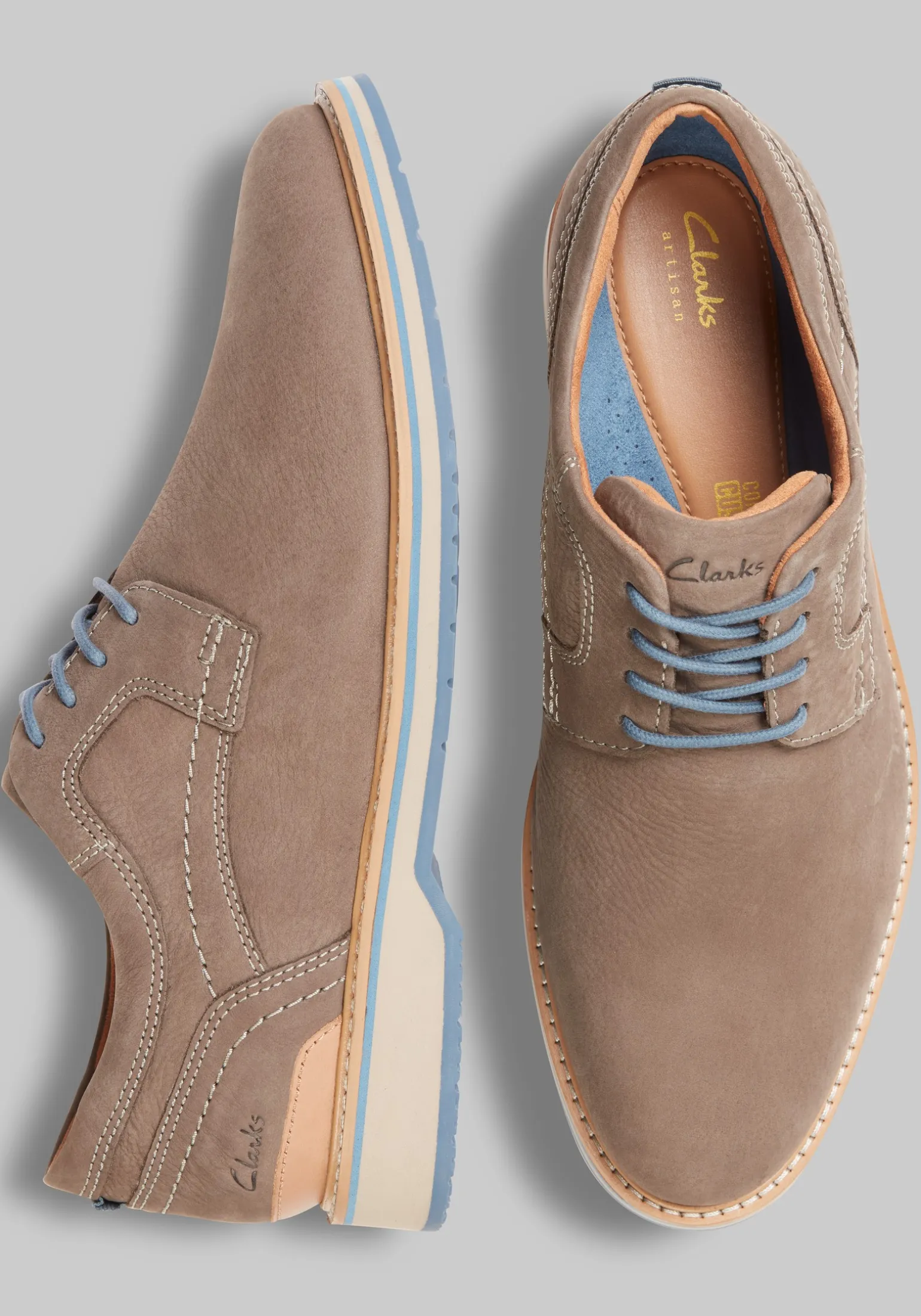 Clarks Monahan Plain Toe Oxfords