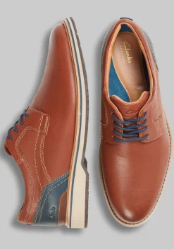 Clarks Monahan Plain Toe Oxfords