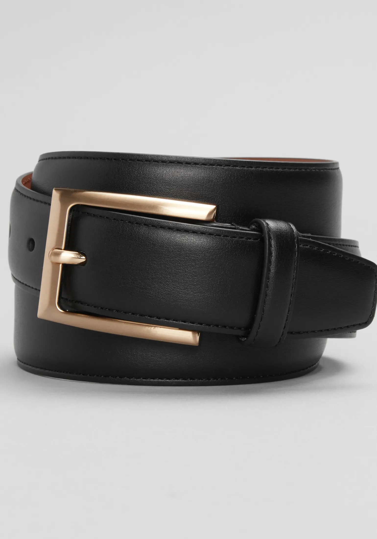 1905 Collection Feather Edge Stitched Leather Belt