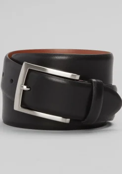 1905 Collection Feather Edge Stitched Leather Belt - Big & Tall