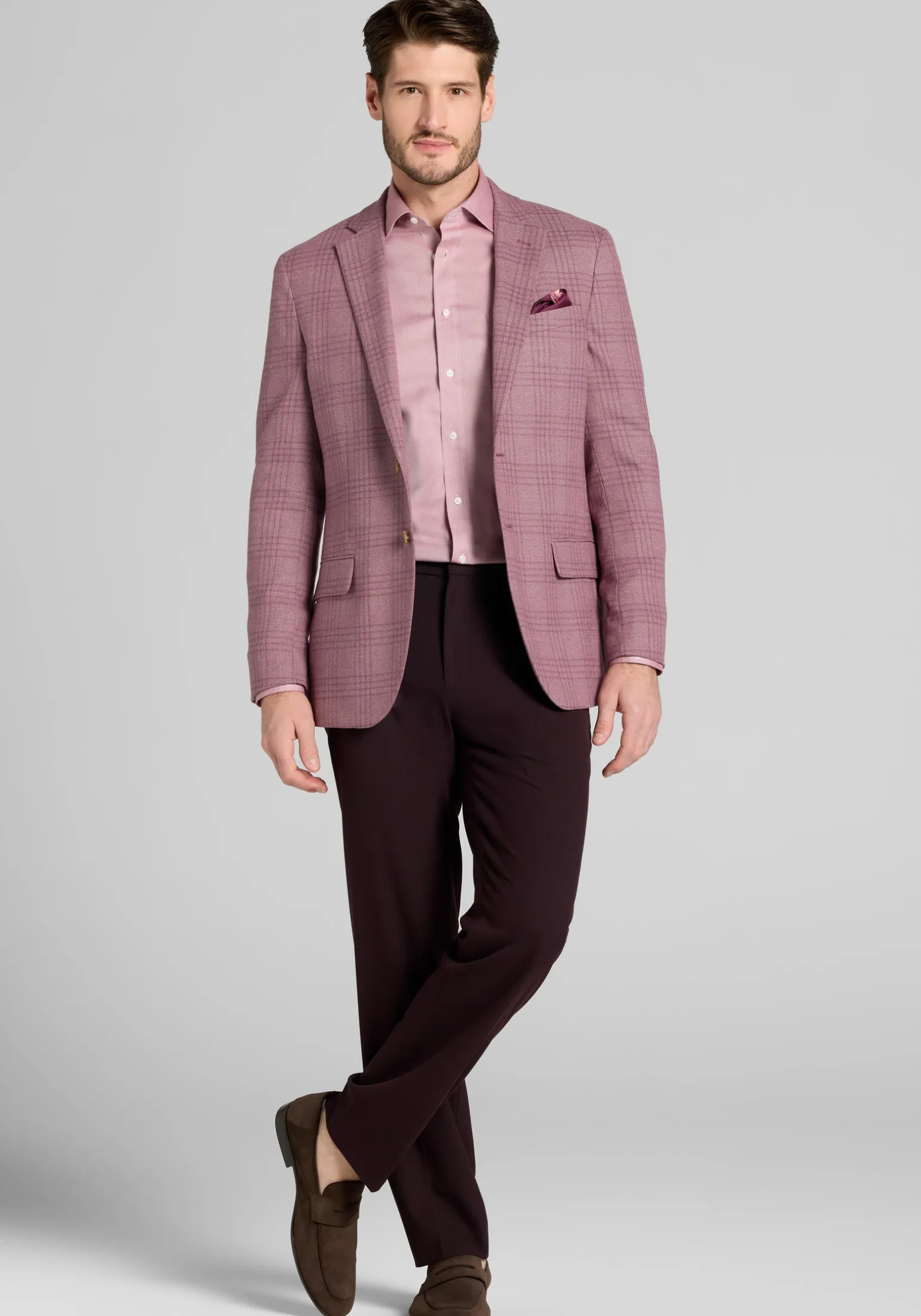 1905 Collection Slim Fit Plaid Sportcoat