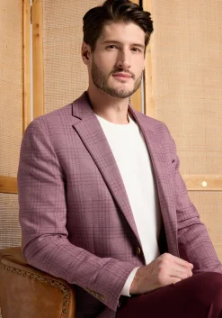 1905 Collection Slim Fit Plaid Sportcoat