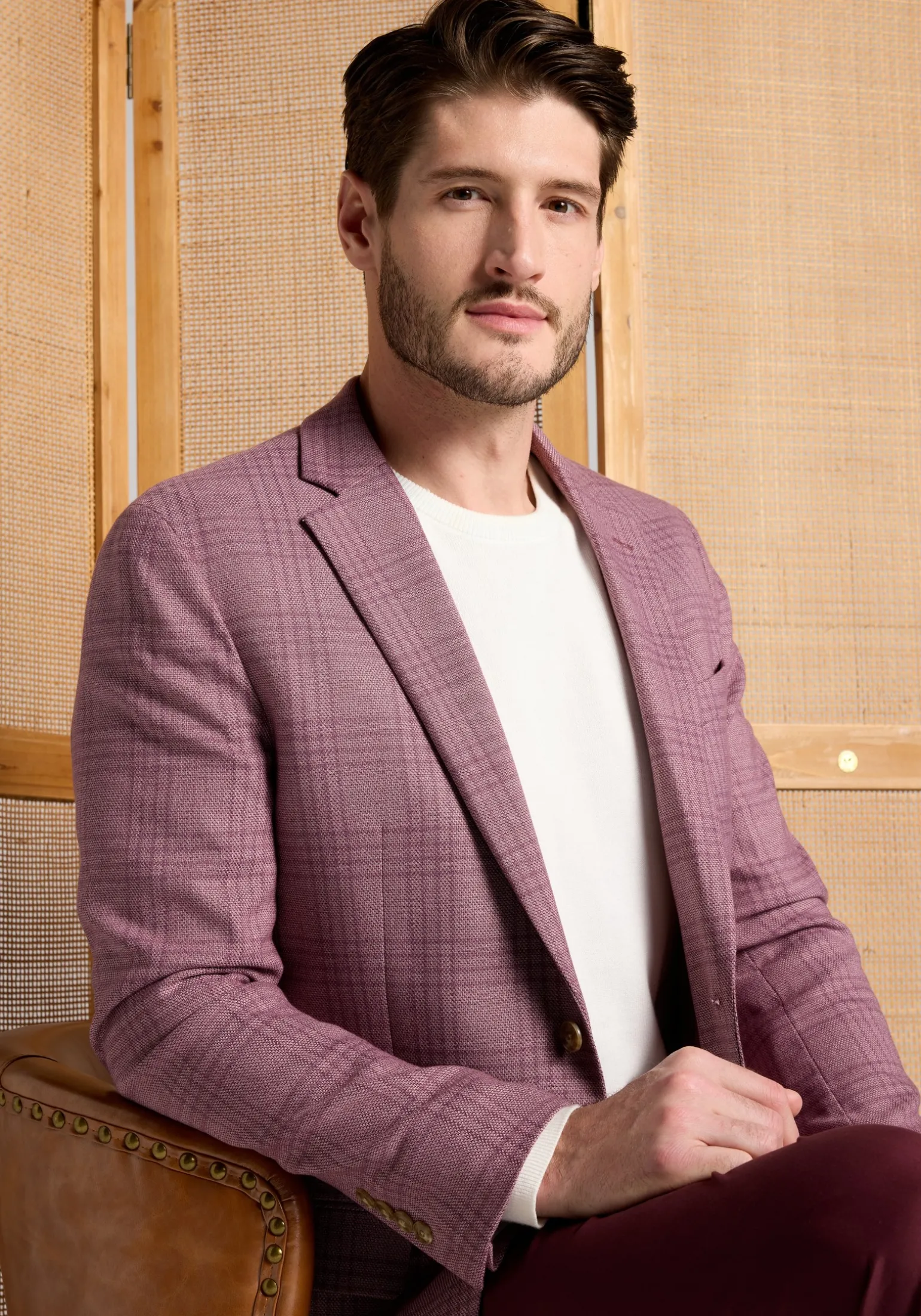 1905 Collection Slim Fit Plaid Sportcoat