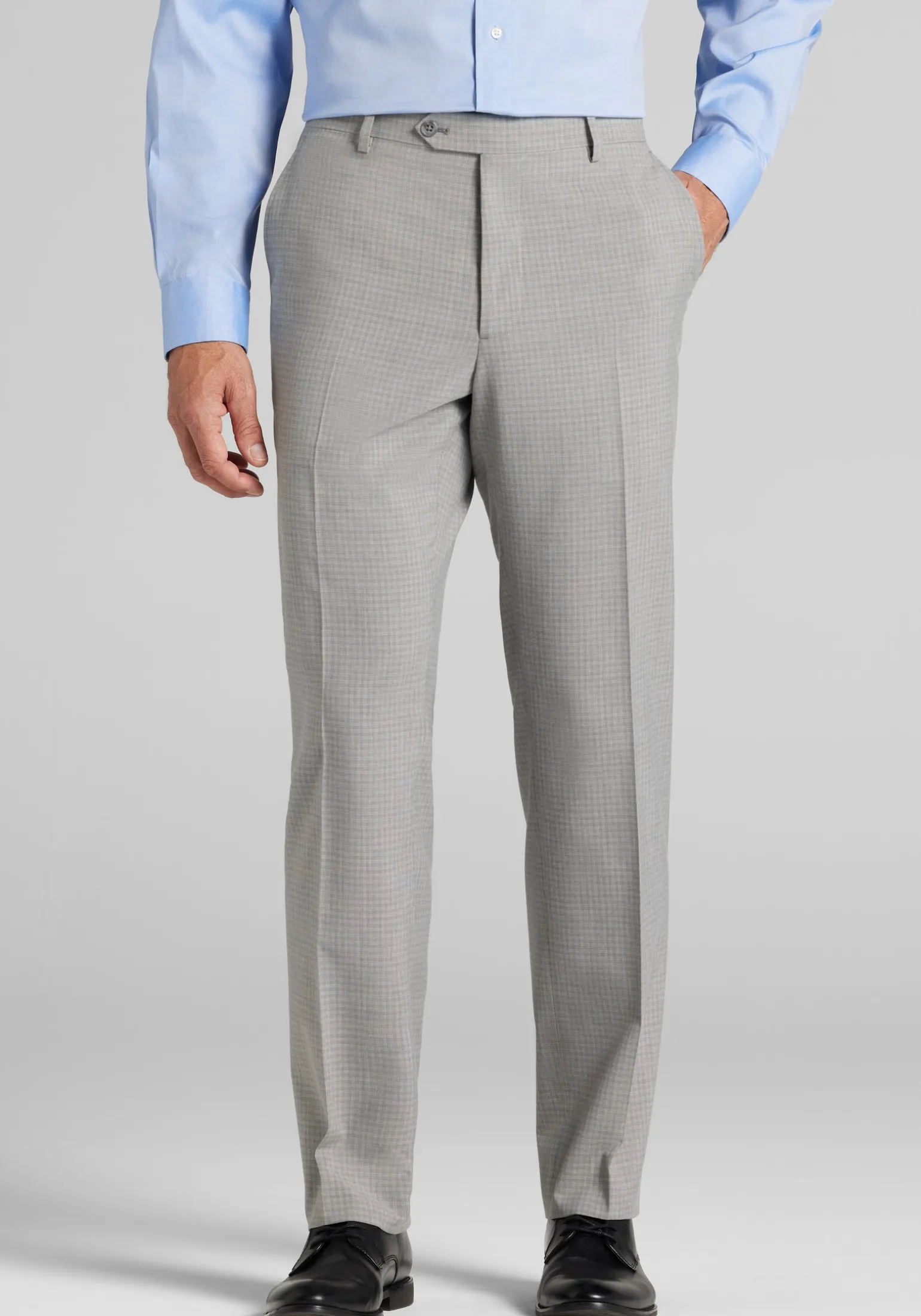1905 Collection Tailored Fit Check Suit Separates Pants
