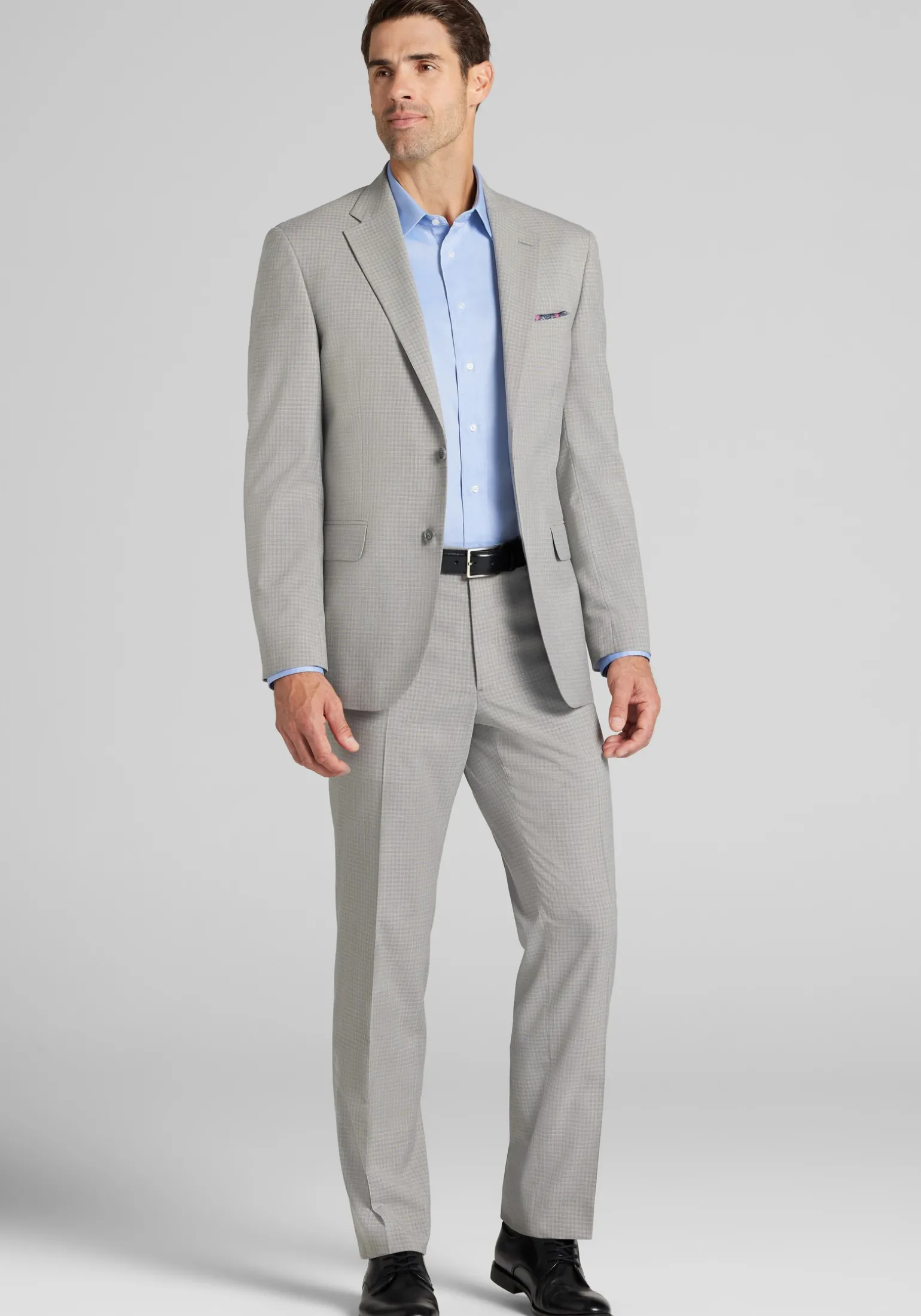 1905 Collection Tailored Fit Check Suit Jacket