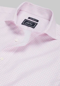 1905 Collection Tailored Fit Check 4-Way Stretch Dress Shirt