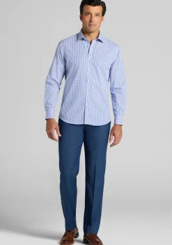 1905 Collection Tailored Fit Mini Gingham Button Up Shirt