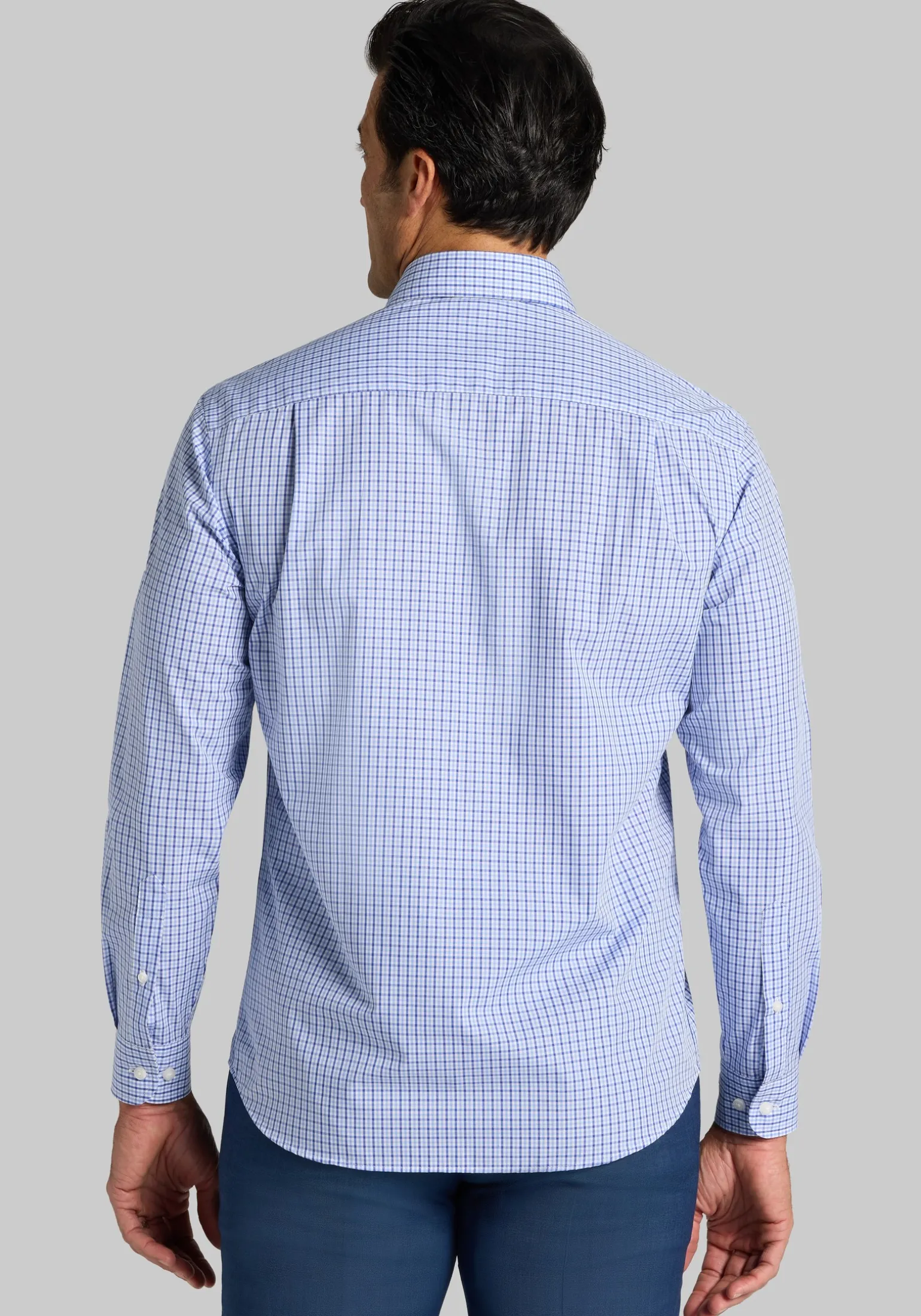 1905 Collection Tailored Fit Mini Gingham Button Up Shirt