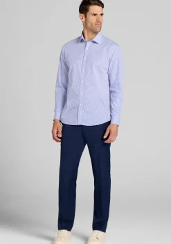 1905 Collection Tailored Fit Mini Gingham Button Up Shirt