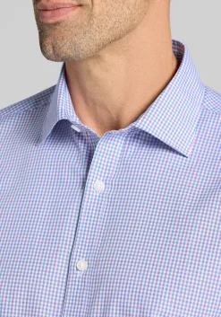 1905 Collection Tailored Fit Mini Gingham Button Up Shirt
