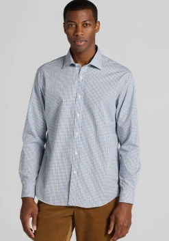 1905 Collection Tailored Fit Mini Gingham Button Up Shirt
