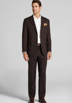 1905 Collection Tailored Fit Plaid Suit Separates Jacket