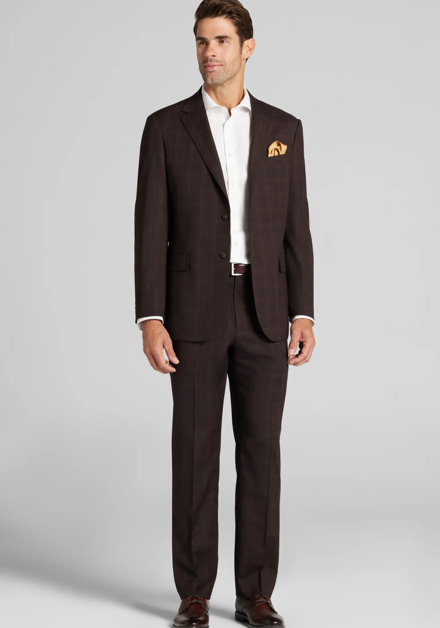 1905 Collection Tailored Fit Plaid Suit Separates Jacket