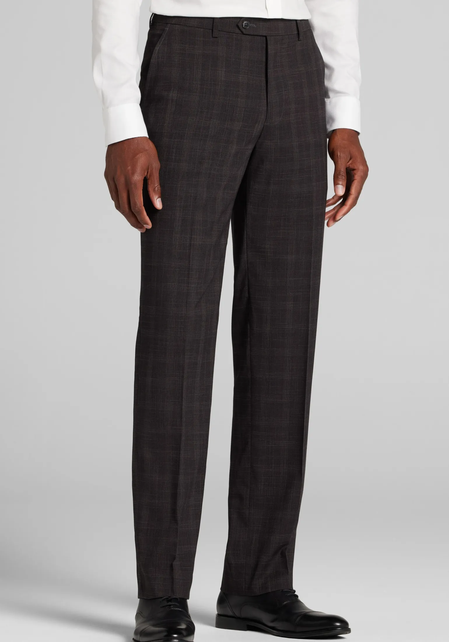 1905 Collection Tailored Fit Plaid Suit Separates Pants