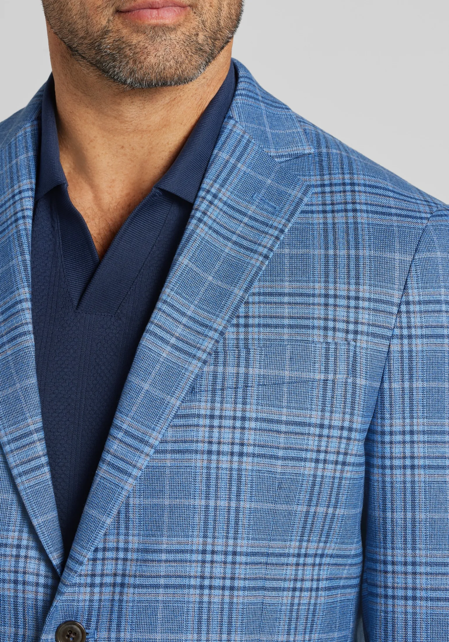 1905 Collection Tailored Fit Plaid Sportcoat