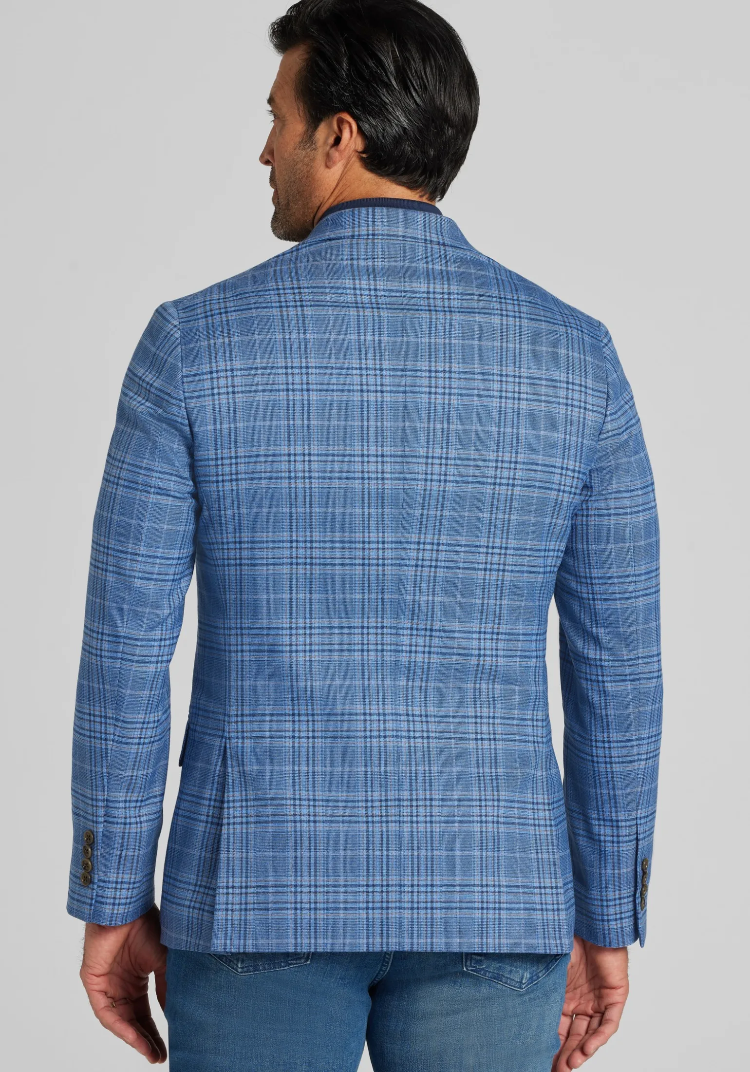 1905 Collection Tailored Fit Plaid Sportcoat