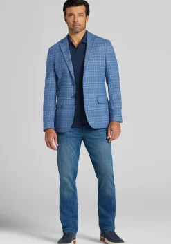 1905 Collection Tailored Fit Plaid Sportcoat