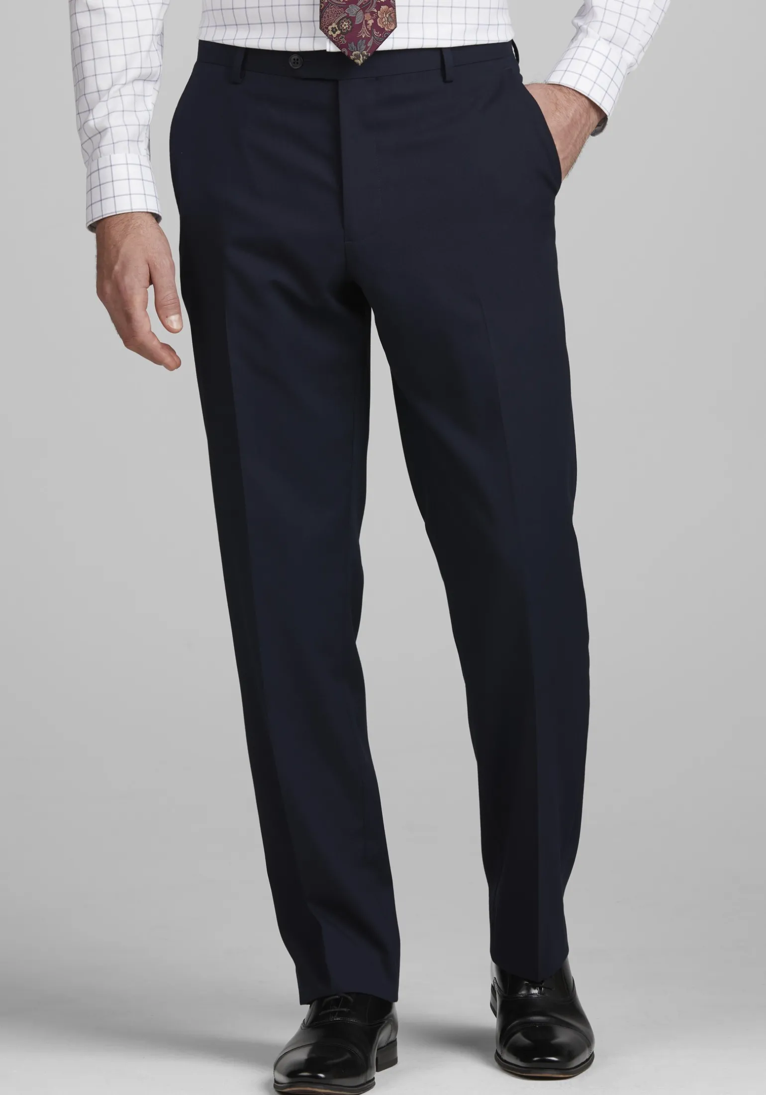 1905 Collection Tailored Fit Solid Suit Separates Pants