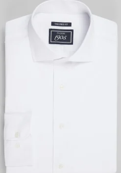 1905 Collection Tailored Fit Solid 4-Way Stretch Dress Shirt