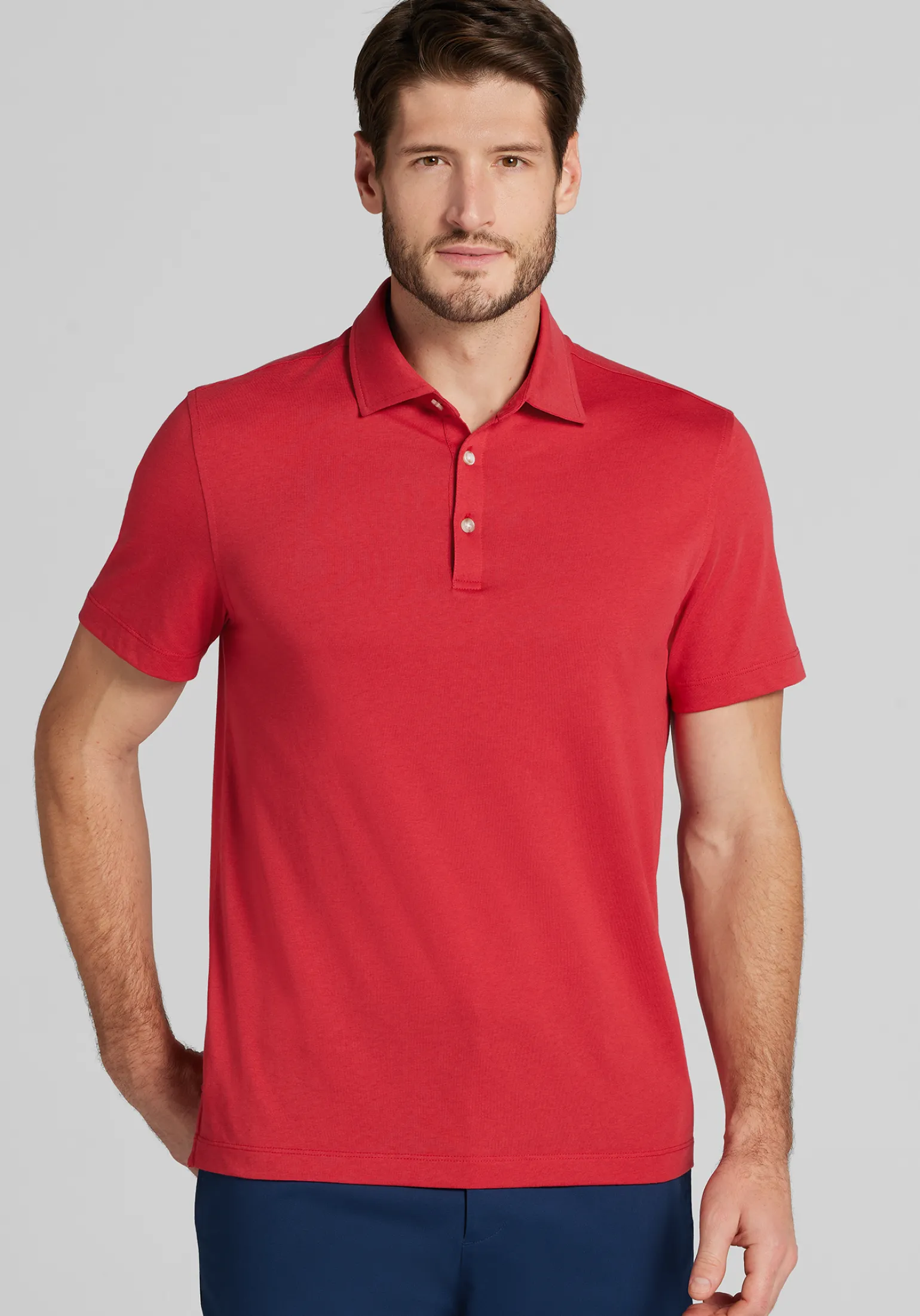 1905 Collection Tailored Fit Solid Polo Shirt