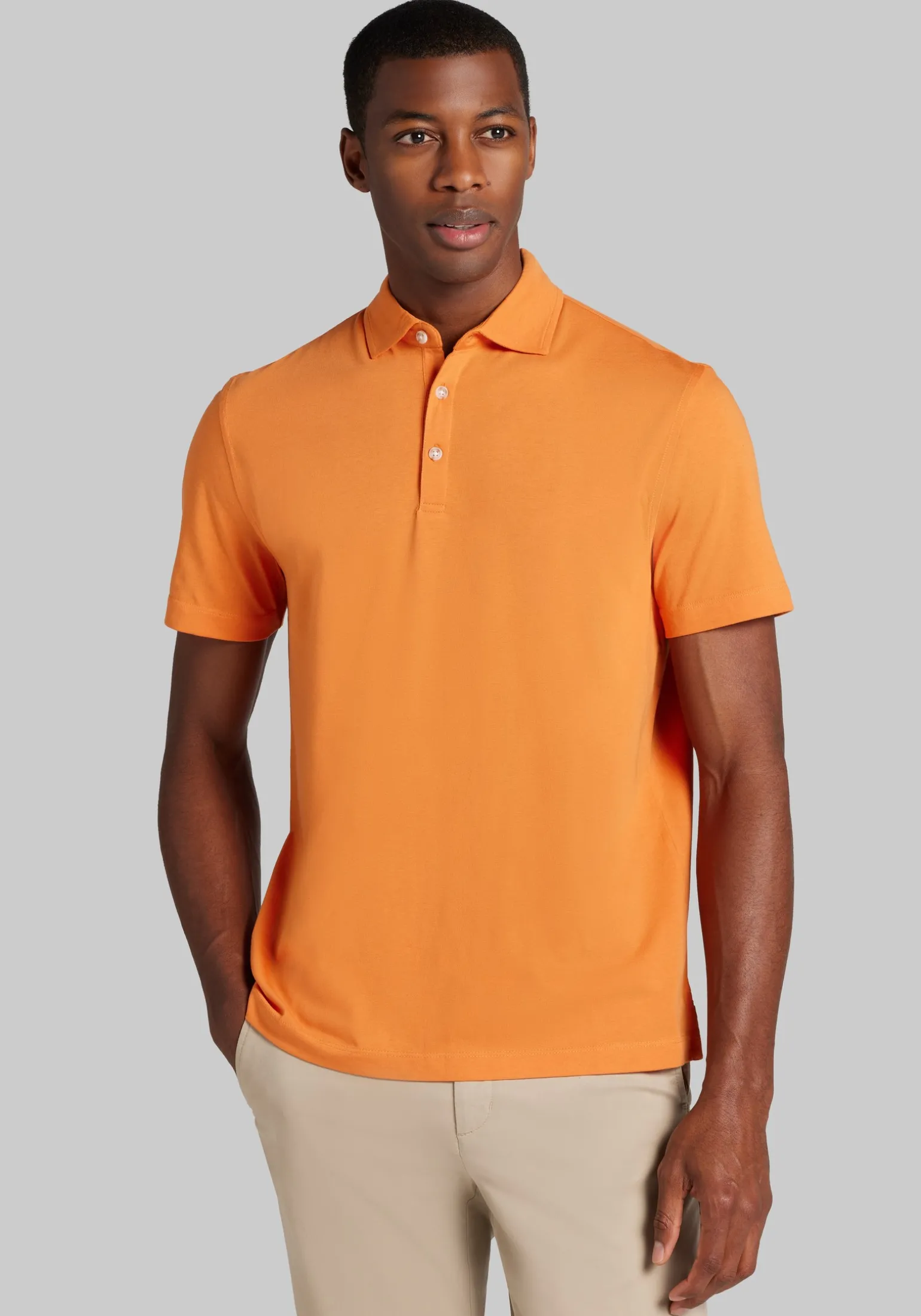 1905 Collection Tailored Fit Solid Polo Shirt - Big & Tall