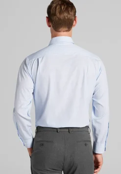 1905 Collection Tailored Fit Spread Collar Micro Medallion 4-Way Stretch Dress Shirt