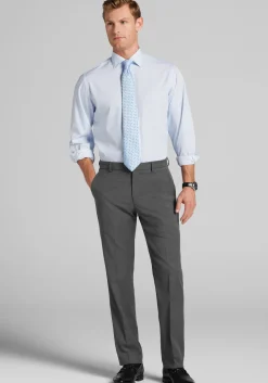 1905 Collection Tailored Fit Spread Collar Micro Medallion 4-Way Stretch Dress Shirt