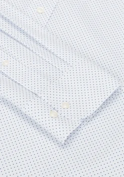 1905 Collection Tailored Fit Spread Collar Dot 4-Way Stretch Dress Shirt