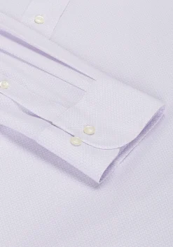 1905 Collection Tailored Fit Spread Collar Geo 4-Way Stretch Dress Shirt