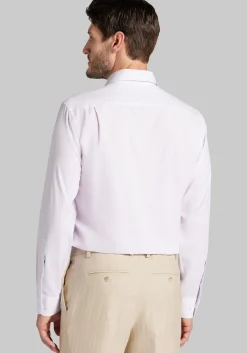 1905 Collection Tailored Fit Spread Collar Geo 4-Way Stretch Dress Shirt