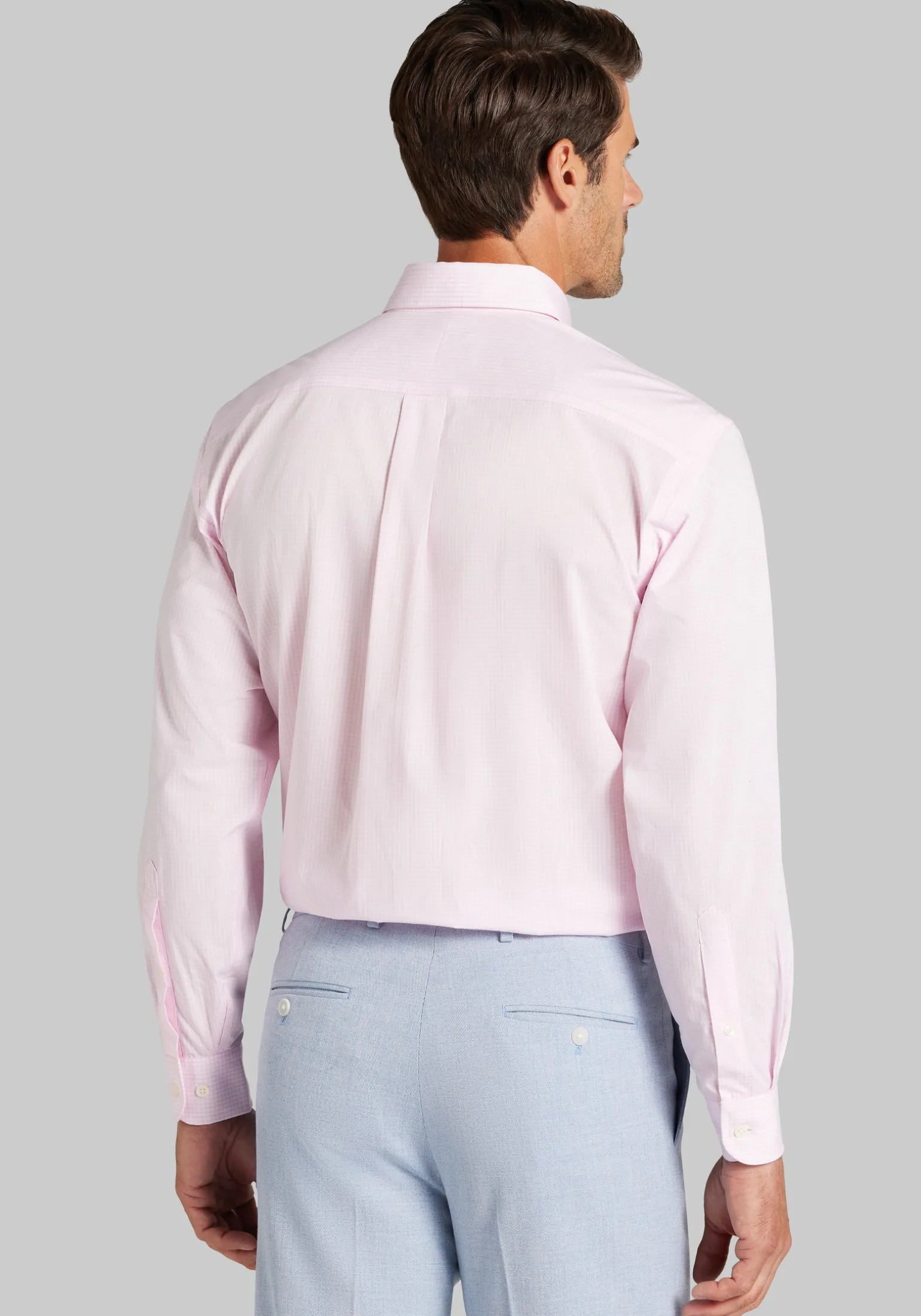 1905 Collection Traditional Fit Button-Down Collar Check Dress Shirt