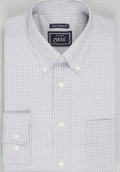 1905 Collection Traditional Fit Gingham Dress Shirt