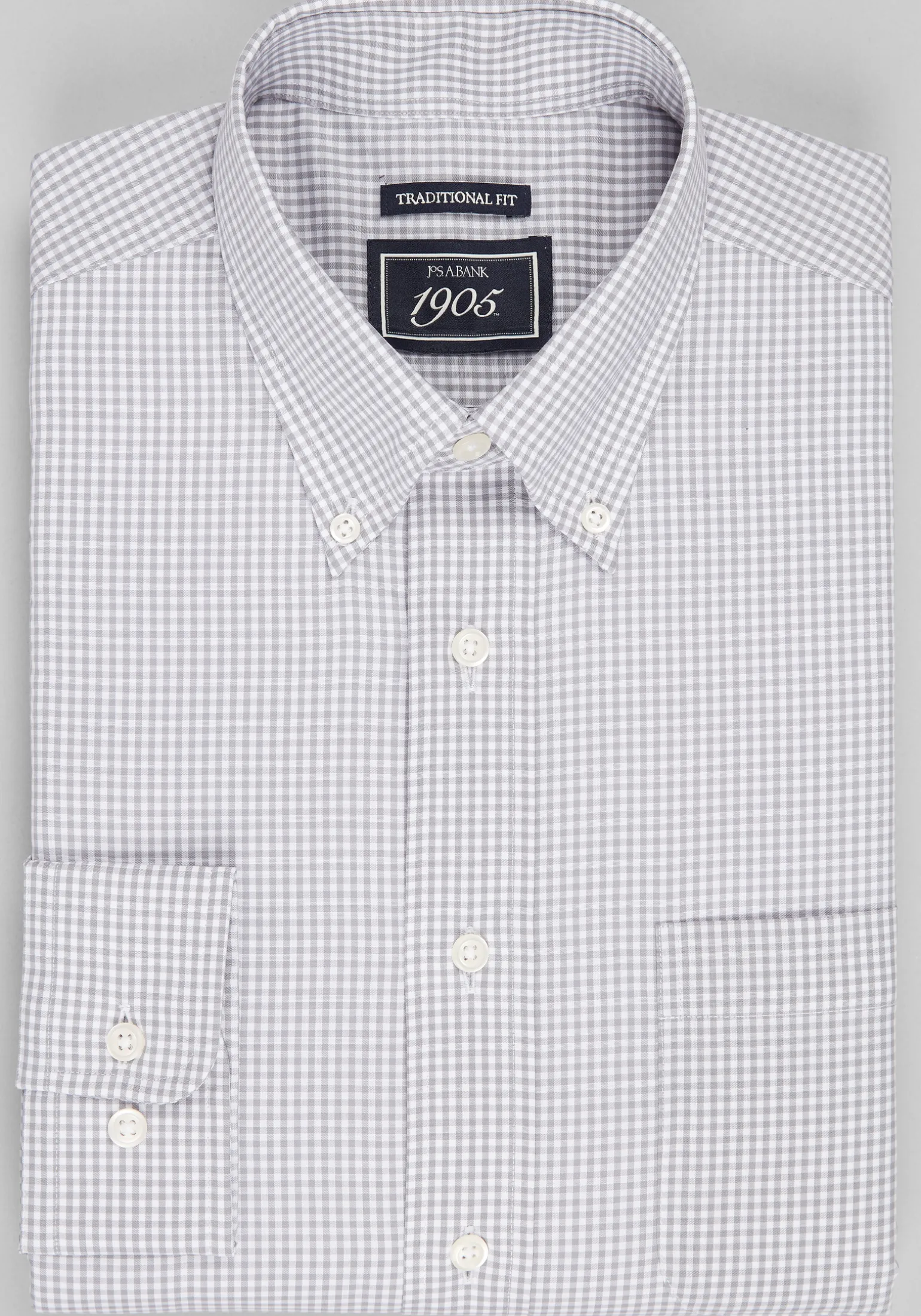 1905 Collection Traditional Fit Gingham Dress Shirt