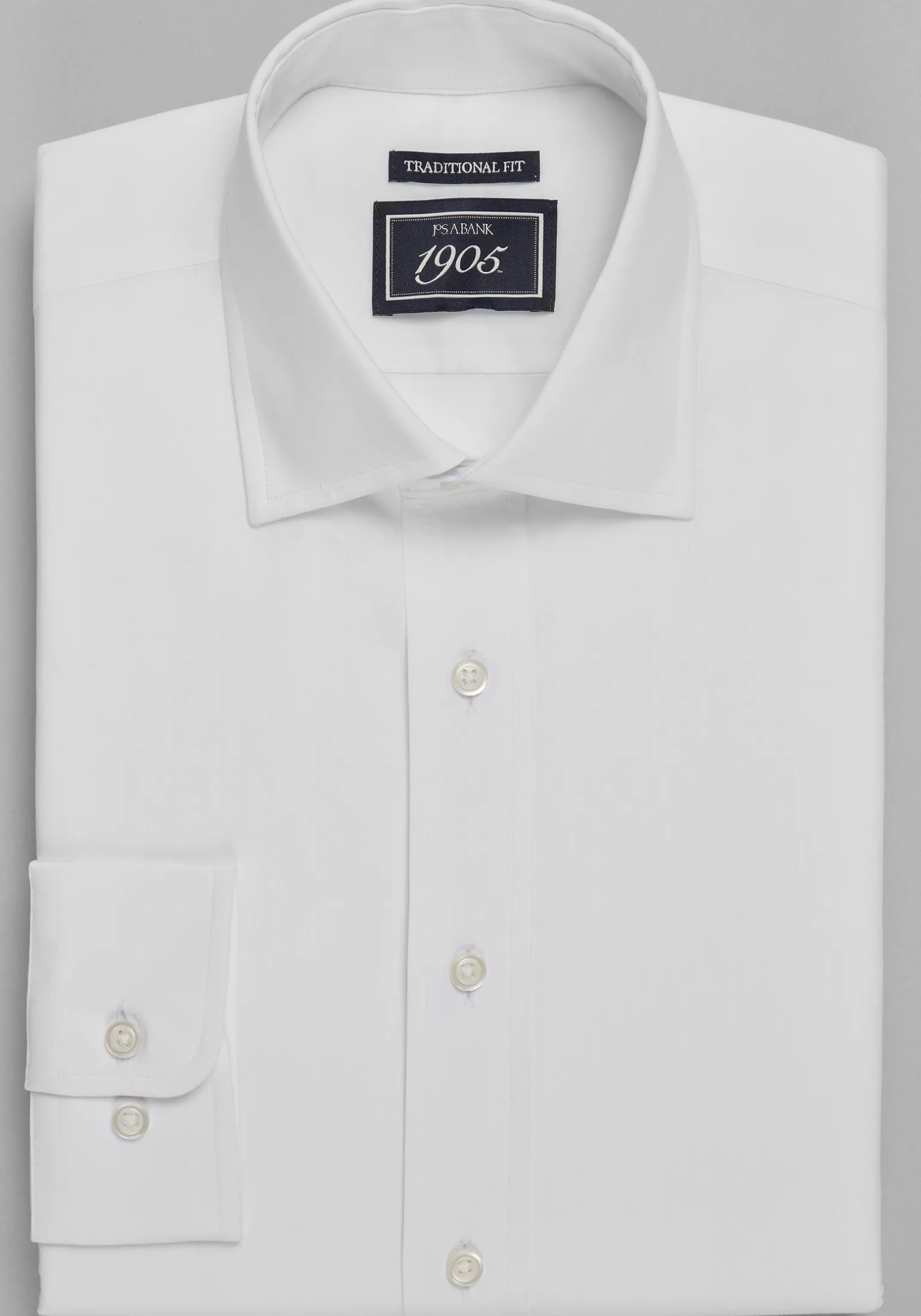 1905 Collection Traditional Fit Solid Dress Shirt - Big & Tall