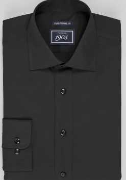 1905 Collection Traditional Fit Solid Dress Shirt - Big & Tall