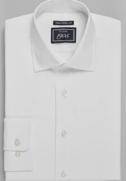 1905 Collection Traditional Fit Solid Dress Shirt