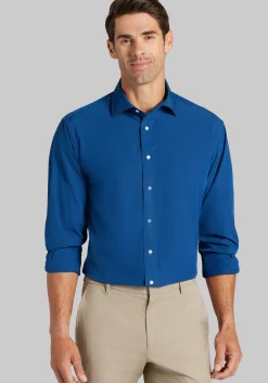 1905 Collection Traditional Fit Spread Collar Solid 4-Way Stretch Dress Shirt