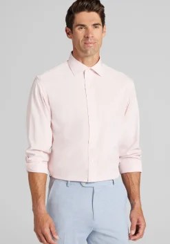 1905 Collection Traditional Fit Spread Collar Solid 4-Way Stretch Dress Shirt