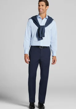 1905 Collection Traditional Fit Spread Collar Plaid Dress Shirt