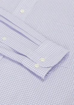 1905 Collection Traditional Fit 4-Way Stretch Button-Down Collar Mini Plaid Dress Shirt