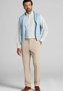 1905 Collection Traditional Fit 4-Way Stretch Button-Down Collar Mini Plaid Dress Shirt