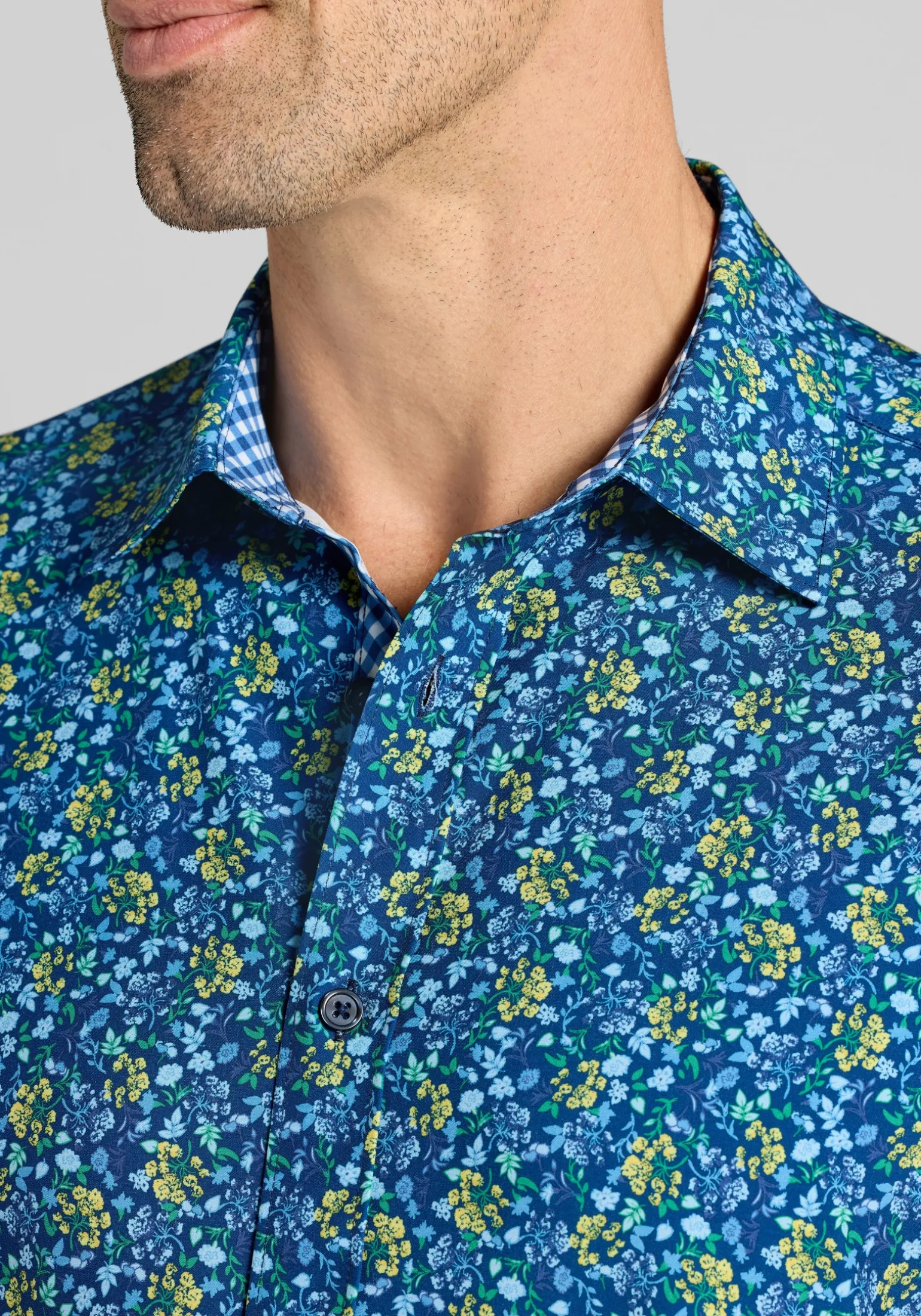 CON.STRUCT Slim Fit Liberty Floral 4-Way Stretch Button Up Shirt CLEARANCE