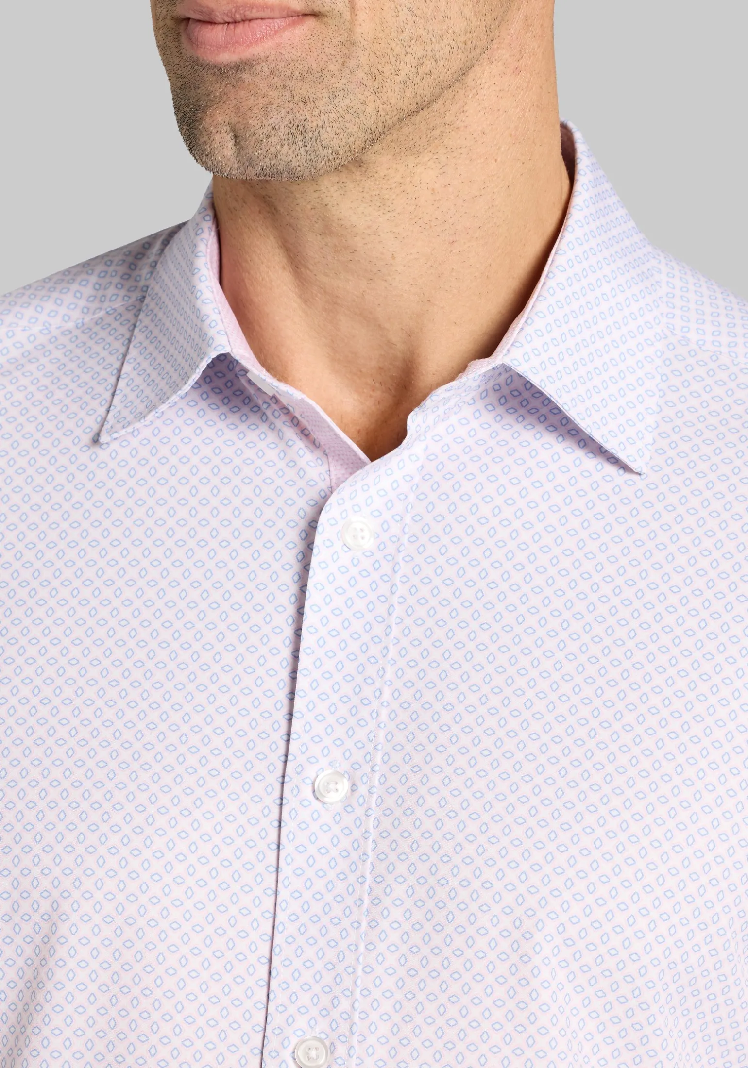 Con.Struct Slim Fit Mini Geo 4-Way Stretch Button Up Shirt CLEARANCE