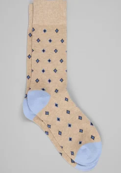 Diamond Pattern Socks, 1-Pair